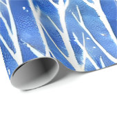 Harmonie in Sneeuw: Minimalistisch dennenwikkelpap Cadeaupapier (Rol Hoek)