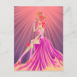 "Harmonie in Sterrenstof" Een Glamourieuze Steampu Briefkaart