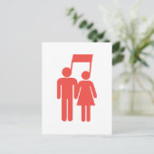 Harmonie in synchronisatie briefkaart (Staand voorkant)