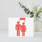 Harmonie in synchronisatie briefkaart (Staand voorkant)