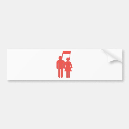 Harmonie in synchronisatie bumpersticker (Voorkant)