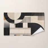Harmonie in tinten: Abstracte samenstelling van B  Bad Handdoek (Handdoek)