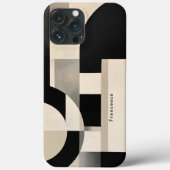Harmonie in tinten: Abstracte samenstelling van B Case-Mate iPhone Case (Achterkant)