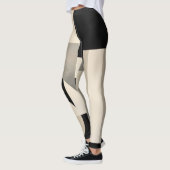 Harmonie in tinten: Abstracte samenstelling van B  Leggings (Links)