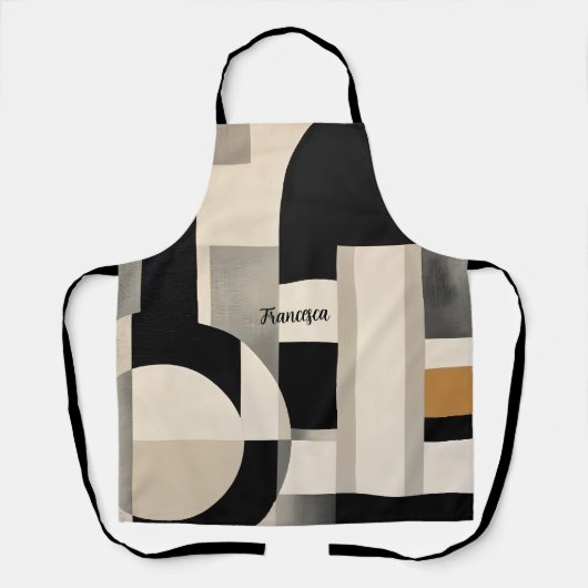 Harmonie in tinten: Abstracte samenstelling van B  Schort (Voorkant)