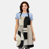 Harmonie in tinten: Abstracte samenstelling van B  Schort (Gedragen)