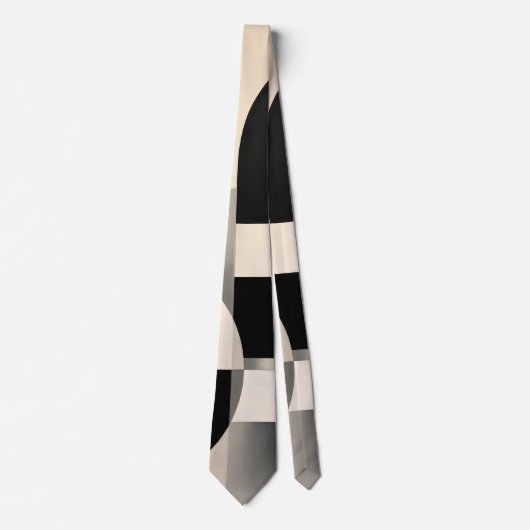 Harmonie in tinten: Abstracte samenstelling van B Stropdas (Voorkant)