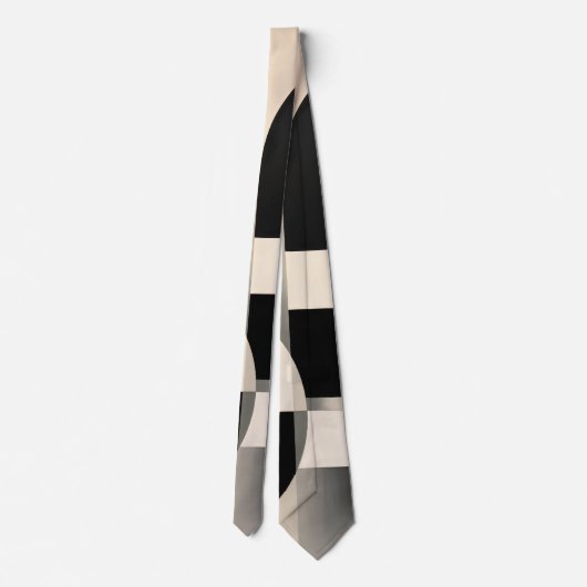 Harmonie in tinten: Abstracte samenstelling van B  Stropdas (Achterkant)