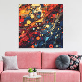 Harmonie in verscheidenheid canvas afdruk (Insitu (Woonkamer))