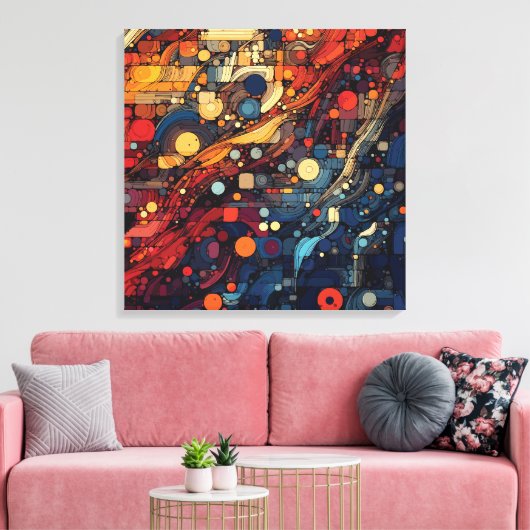 Harmonie in verscheidenheid canvas afdruk (Insitu (Woonkamer))