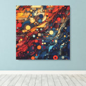 Harmonie in verscheidenheid canvas afdruk (Insitu (Houten vloer))