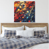 Harmonie in verscheidenheid canvas afdruk (Insitu (Slaapkamer))