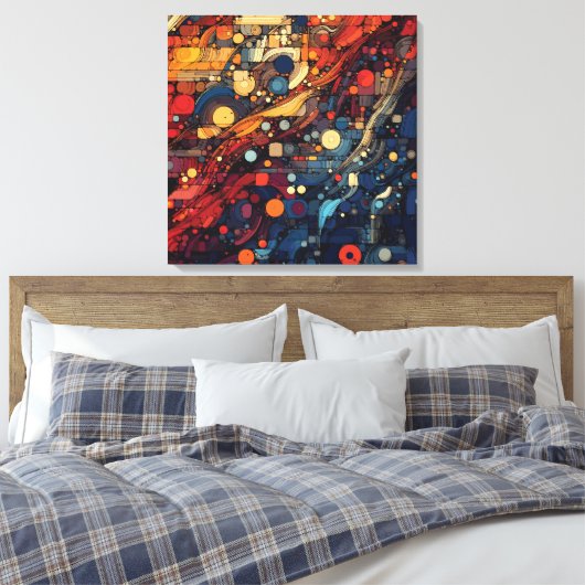 Harmonie in verscheidenheid canvas afdruk (Insitu (Slaapkamer))