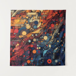 Harmonie in verscheidenheid wandkleed