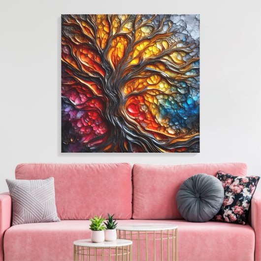 Harmonie in verval canvas afdruk (Insitu (Woonkamer))