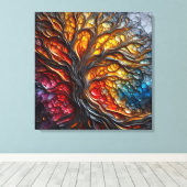 Harmonie in verval canvas afdruk (Insitu (Houten vloer))