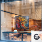 Harmonie in Verval Venster Cling Raamsticker (Cafe Raam)