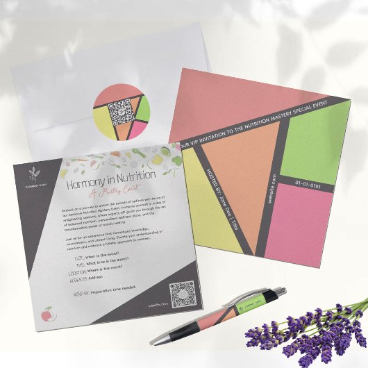 Harmonie in Voeding Evenement Kaart