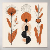 Harmonie in Vorm – Neutrale Abstracte Compositie Poster (Voorkant)