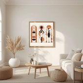 Harmonie in Vorm – Neutrale Abstracte Compositie Poster