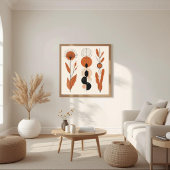 Harmonie in Vorm – Neutrale Abstracte Compositie Poster
