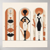 Harmonie in Vorm – Neutrale Abstracte Compositie Poster (Voorkant)