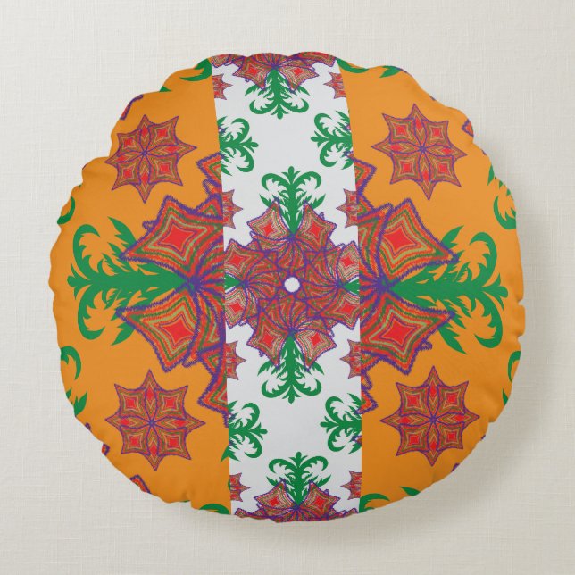 Harmonie Lijn Patroon Decorative Worp Kussen – Bal (Voorkant)
