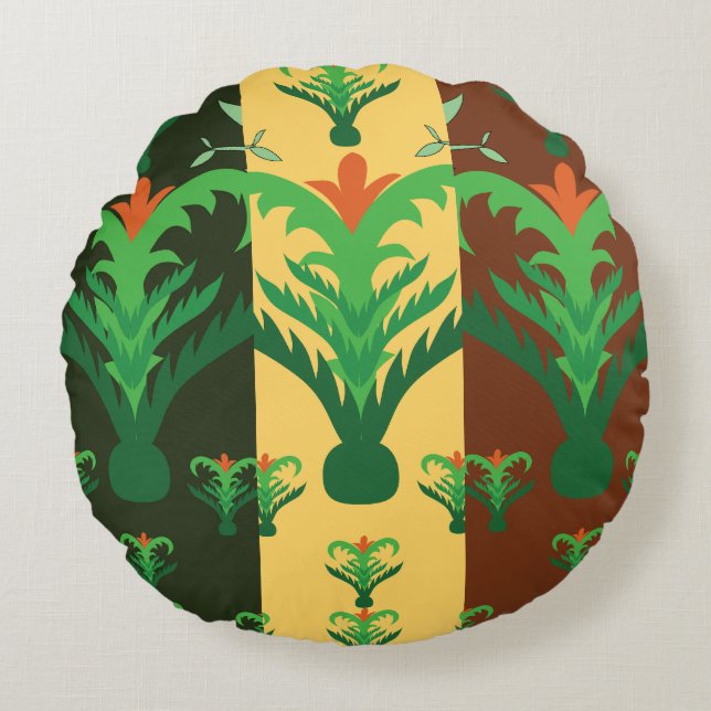 Harmonie Lijnpatroon Decorative Worp Kussen – Bal (Voorkant)