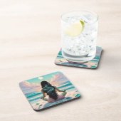 Harmonie Meditatie op het strand Bier Onderzetter (Rechterzijde)