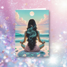 Harmonie Meditatie op het strand Blank