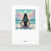 Harmonie Meditatie op het strand Blank Kaart (Achterkant)