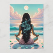 Harmonie Meditatie op het strand Briefkaart (Voorkant)
