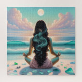 Harmonie Meditatie op het strand Legpuzzel (Verticaal)
