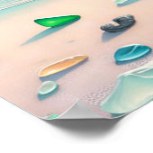 Harmonie Meditatie op het strand Poster (Hoek)