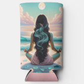 Harmonie Meditatie op het strand Seltzer Blikjeskoeler (Voorkant)