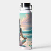 Harmonie Meditatie op het strand Waterfles (Achterkant)