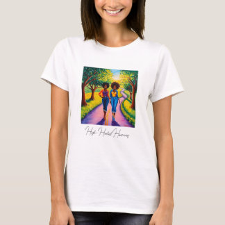 harmonie met hoge hakken t-shirt