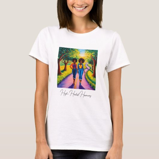 harmonie met hoge hakken t-shirt (Voorkant)