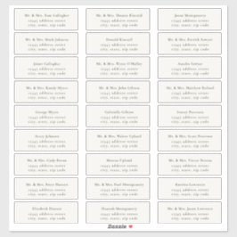 HARMONIE | Olive Green Guest Adresetiketten Sticker