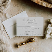 HARMONIE | Olive Green Meal Choice Wedding RSVP Kaartje