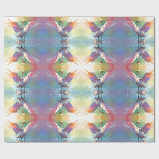 Harmonie op het water cadeaupapier (Vlak)