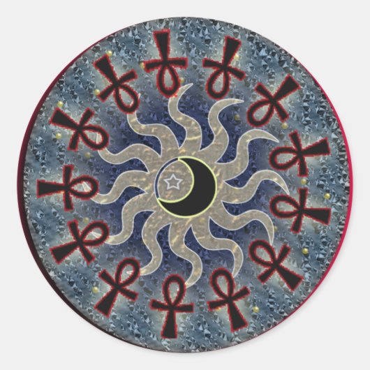 harmonie ronde sticker (Voorkant)