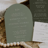 HARMONIE | Sage Green bruiloft uitnodiging