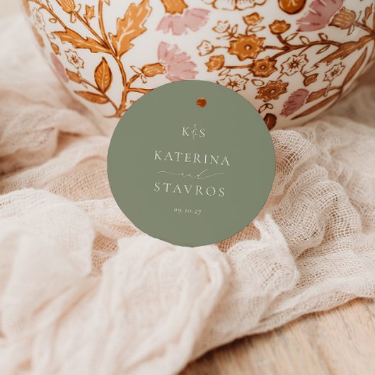 HARMONIE | Sage Green Wedding Bedankjes Labels