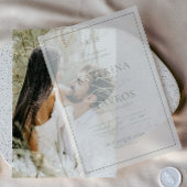 HARMONIE | Sage Green Wedding Vellum Uitnodigingen