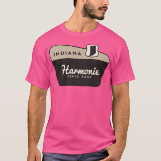 Harmonie State Park Indiana Welkomstbord T-shirt