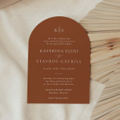 HARMONIE | Terracotta bruiloft uitnodiging