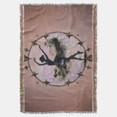 Harmonie van Beweging De ballerina in het sterrenl Deken (Voorkant Verticaal)