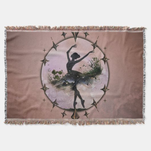 Harmonie van Beweging De ballerina in het sterrenl Deken (Voorkant)