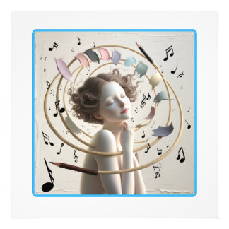 Harmonie van creativiteit foto afdruk